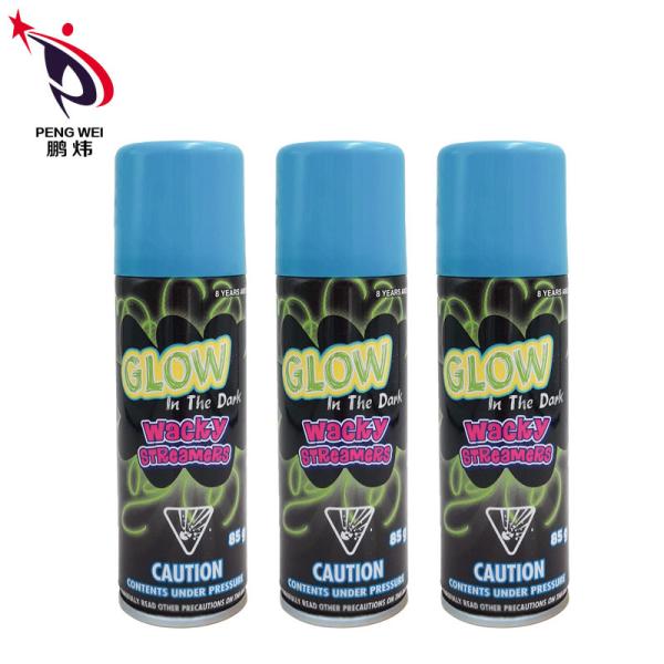 Glow In The Dark Wacky String Spray Streamers Party Festival Decoration