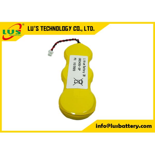 Cr2450 3.0ボルト カスタマイズされたターミナルが付いている1800のMahの硬貨の細胞電池のパック