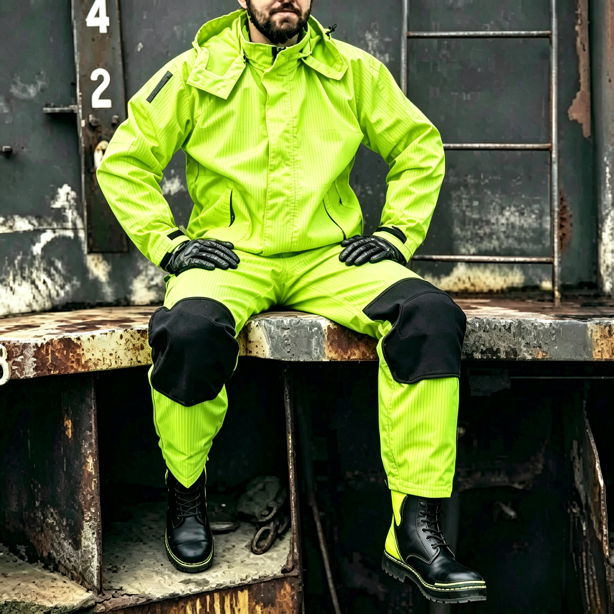 Lightweight Safety Waterproof Jacket Impact Resistant High Visibility Work Jacket Full Upper Body