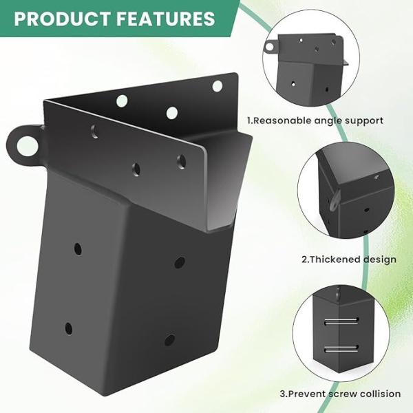 Des supports de support de cerf 4x4 en acier revêtu de poudre Des supports d'ascenseur pour plateforme de chasse en plein air Tour de stores de cerf surélevé