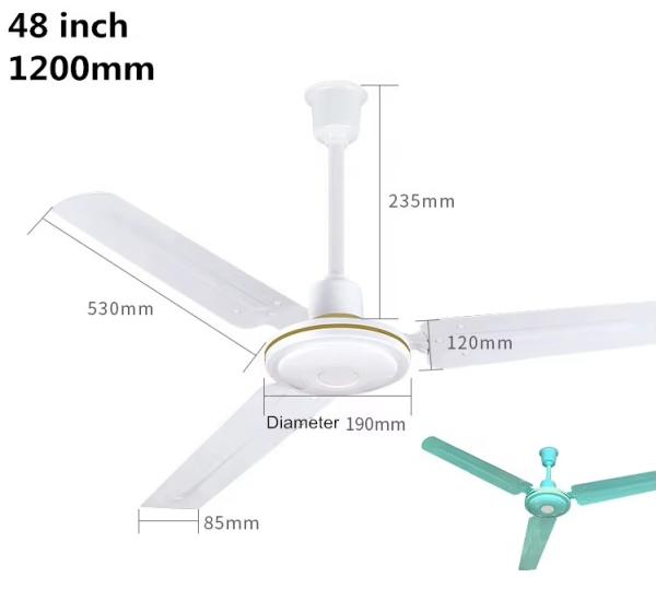 Ventilateurs de plafond à LED modernes de 42 pouces