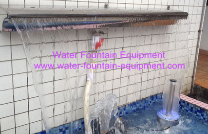 With LED Light Water Fall Decoration Artificial Outdoor & Indoor Waterfall SS Material