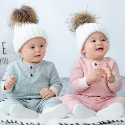 Autumn long sleeves newborn children's clothing sleepwear two pieces 4 colors optional kids baby clothes sets