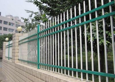 Protective Zinc Steel Fence , Spear Top Fencing For Factory / School / Villa