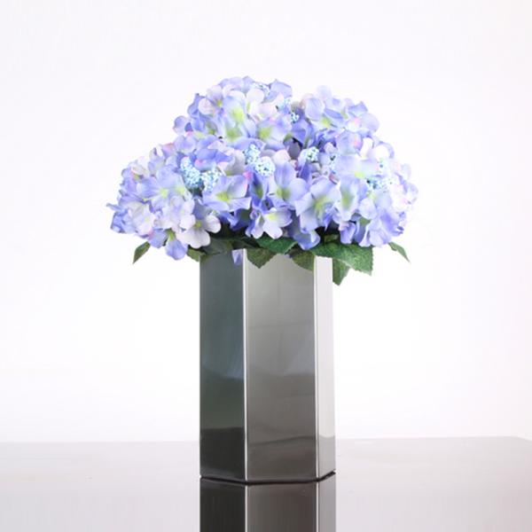 sexangle SS201 table stainless steel flower vase for home and office decoration