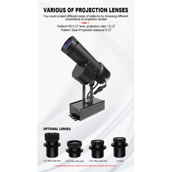 Outdoor Building Advertisement Logo Rotating Gobo Projector IP65 25W LED Light