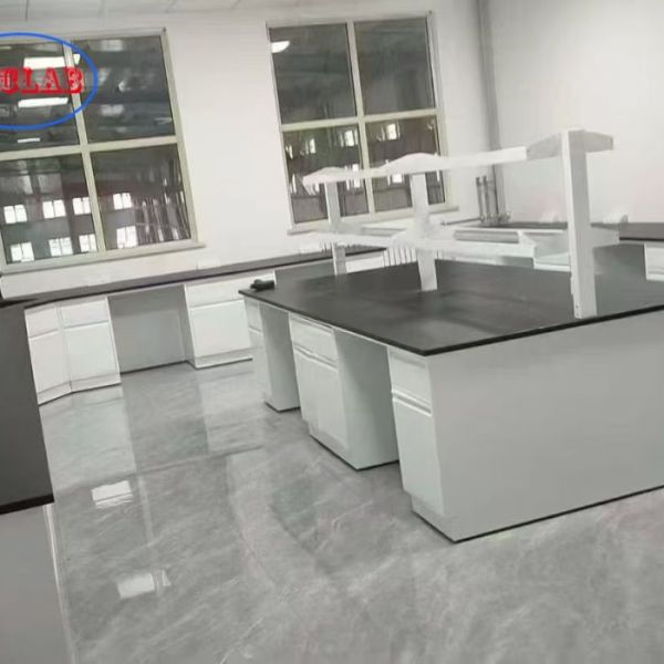 Customs Phenolic Resin Countertop Chemistry Lab Benches with Drawers for Materials Test Laboratory