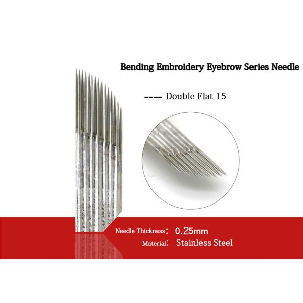 Permanent Make Up Microblading Flexible Blades , Dia 0.25mm Permanent Makeup Tattoo Kit