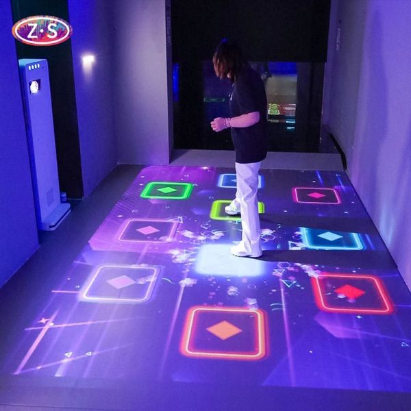 Digital Interactive Floor Projector With Portable Compact Design For Any Venue