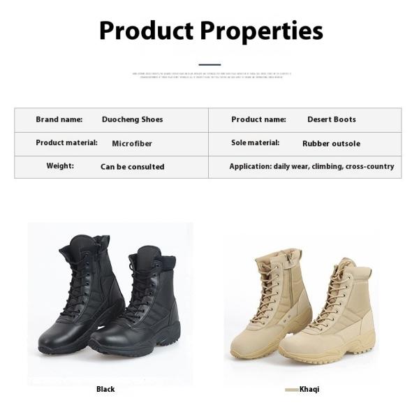 Мужские и женские наружные высокополые пустынные сапоги Нескользящие водяные сапоги Казуальные наружные дышащие сапоги