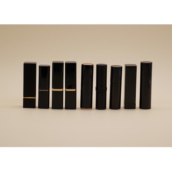 Los envases vacíos por encargo negros brillantes de la barra de labios alisan el volumen de la sensación 5g