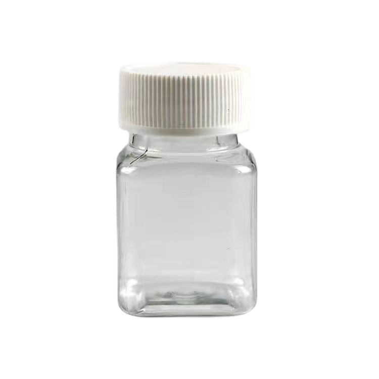 Plastic Collar 30ml 50ml 100ml Disposable Pet Plastic Reagent Bottle Pet Polyester Sample Bottle Customized Logo