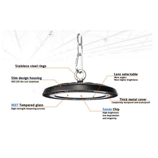 свет залива СИД UFO 150W 110LM/W высокий умирает защита от перенапряжения 100w литого алюминия 8KV