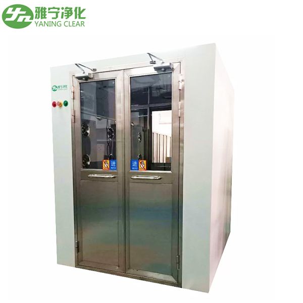 YANING GMP Standard Stainless Steel Air Shower With Electromagnetic Interlock for Clean Room Use