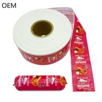 Embalagens de salsichas de plástico coloridas OEM logotipo de marca personalizado embalagem de salsichas de grau alimentar para salsichas de carne
