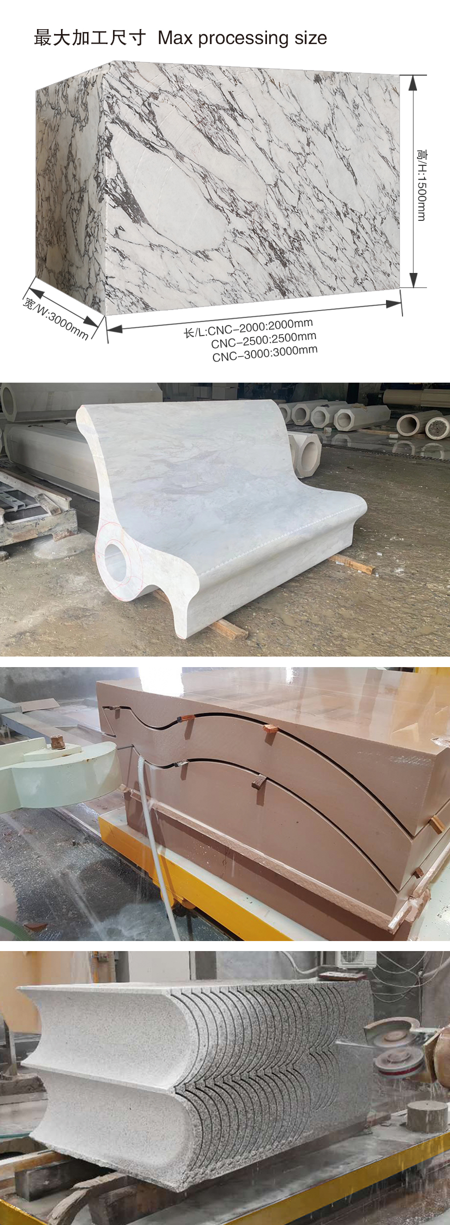 4 Axis CNC Diamond Wire Saw Machine for Granite and Marble Stone Cutting