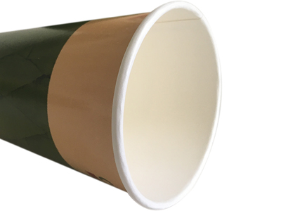 Logotipo personalizado copa de papel de pared única desechable 4oz-32oz con tapa