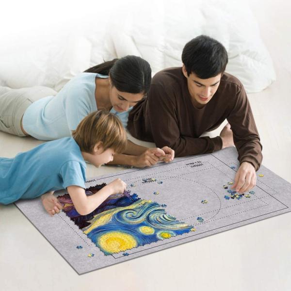 Puzzle Roll Travel Storage Bag 24*46 Inches Felt Storage Boxes