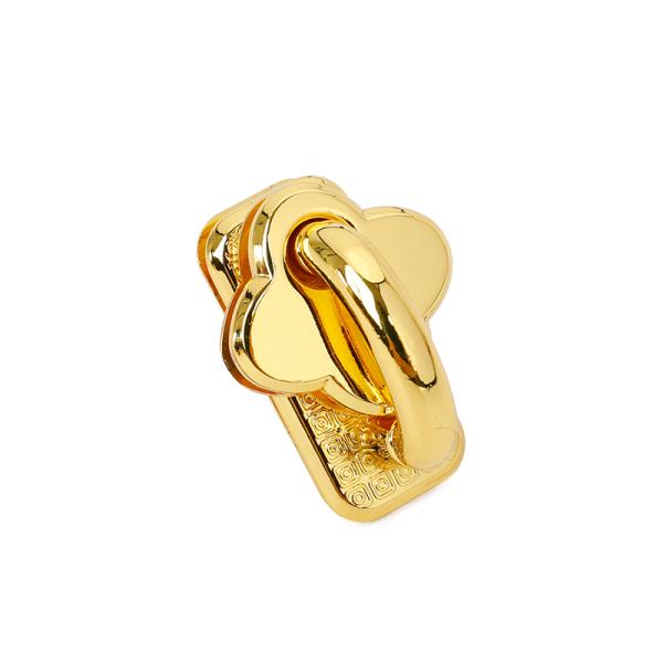 Gold Shiny Metal Bag Lock Replacement Metal Purse Hardware Accessories