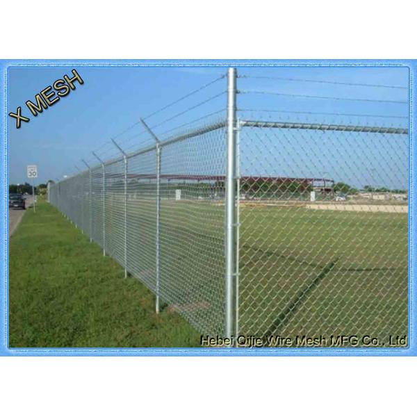 Green PVC Coated 2inch 6FT Chain Link Fence for Sportsground