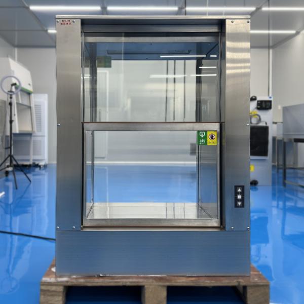 304 Stainless Steel Customized Lifting Door Pass Box with UV Light for Clean Room Contamination Control