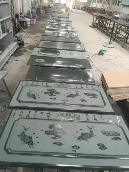 Residential  High Hardness Natural Green Sandstone Slabs 900 X 600