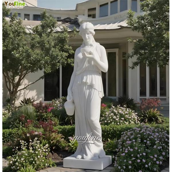 Greek Mythology Goddess Sculpture Life Size Marble Statue of Hebe