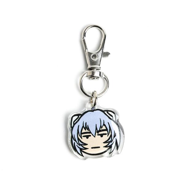 Clear Double-Sided Keychain Epoxy Resin Glitter Acrylic Anime Custom Charm Keychain