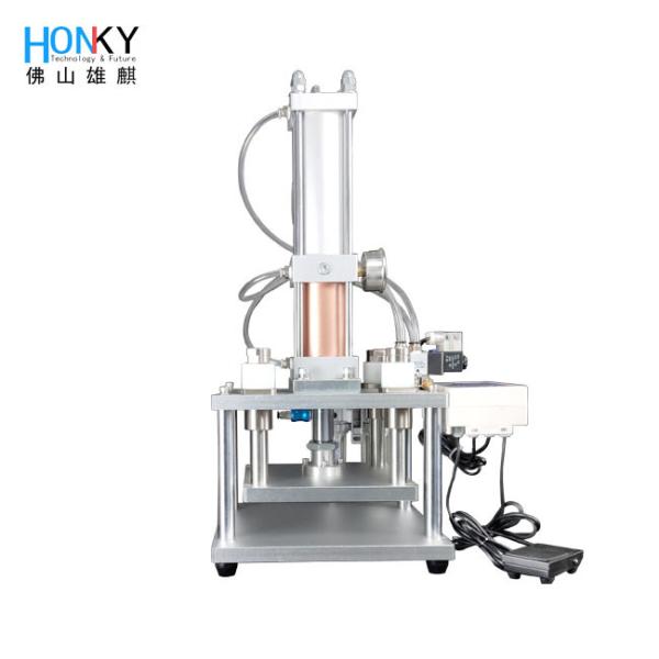 Desktop Pressure Plus Type Cap Pressing Machine With Hydraulic Pressure Tank For Oil Pod Cap Pressing