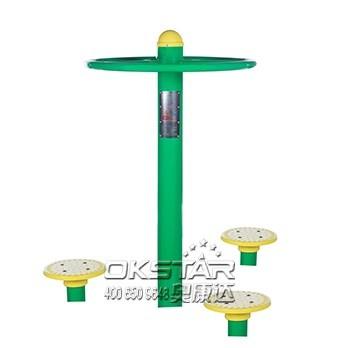 outdoor gym equipment steel based zinc powder coating Hip Twister-OK-Z05