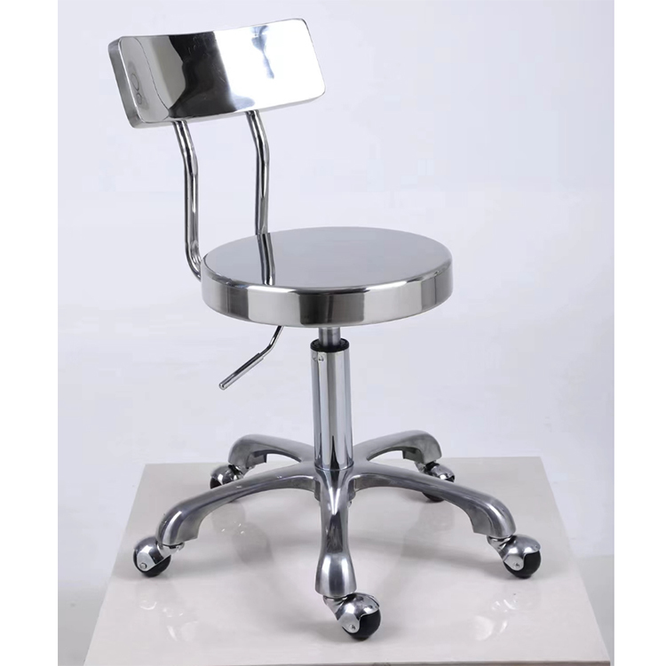 Adjustable Stainless Steel Lab Stool Heavy Duty Medical Lab Stools Corrosion Resistant