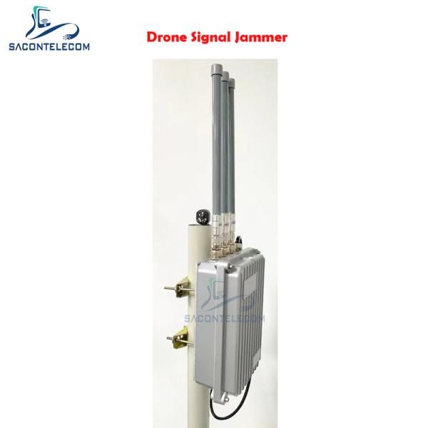 25W Output Power 500m Jamming Range Waterproof Aluminum Case Drone Signal Jammer Anti-Drone Device