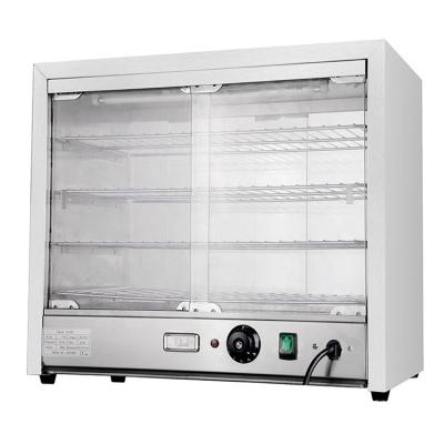 1.5kw Silver White Kitchen Equipment Commercial Buffet Food Warmer Display Showcase