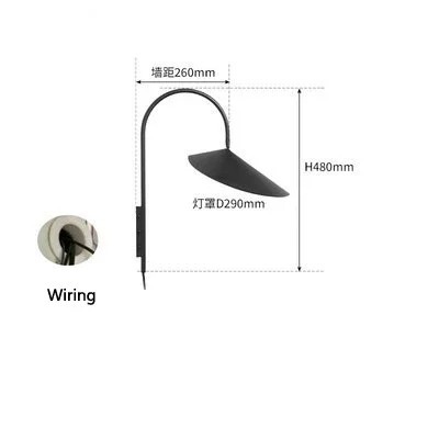 Designer Retro Lamp Wall Minimalist Adjustable Sofas Reading Light Arum Wall Lamp(WH-VR-160)