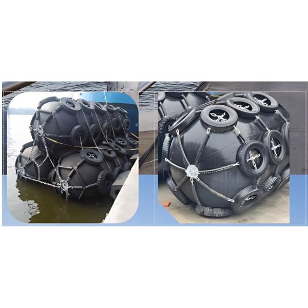 Jincheng ISO 17357 Natural Rubber 3.3*6.5m Pneumatic Marine Rubber Fender for Ship to Ship Application