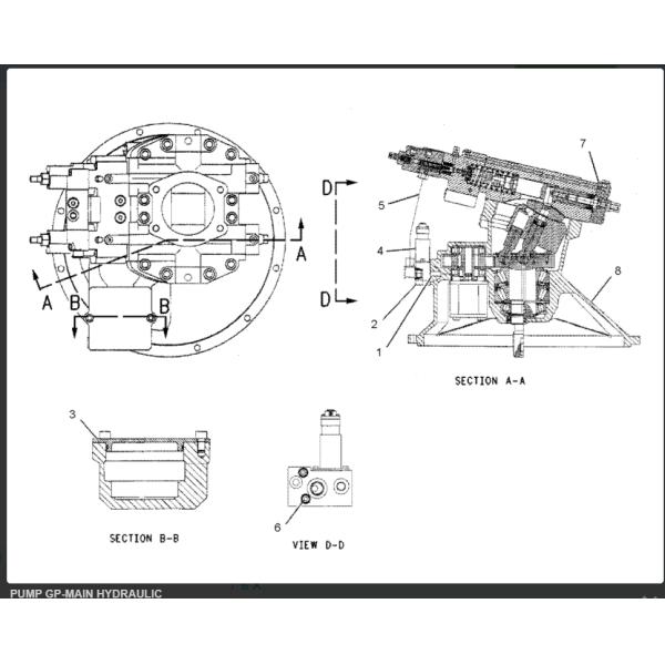 194-8383 3119541 2160023 Main Hydraulic Pump Fit E330C A8V0200 R290LC7
