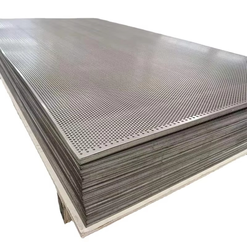 High Strength 1.8mm Thick Perforated Metal Mesh with 8mm Holes in 1000×2000mm Size for Machine Guards