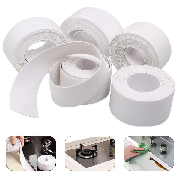 1mx3.8cm Kitchen Sealing Strip PVC Nano Self Adhesive Caulking Tape