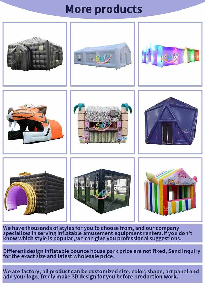 Inflatable Santa Grotto Gingerbread Cabin Christmas Theme Inflatable House Play Area for Kids Xmas Party Event Rental