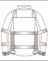 Hi куртки работы Vis EN20471, дневные куртки работы 290gsm