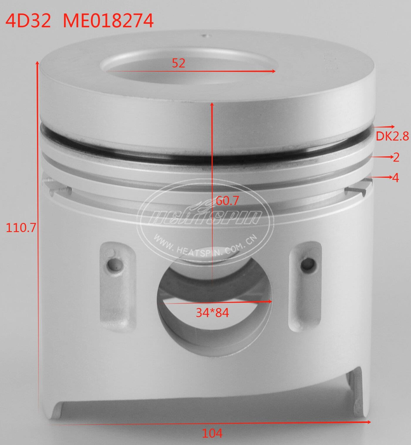 4D32 Piston for Mitsubishi High Performance Automobile Engine# ME018274