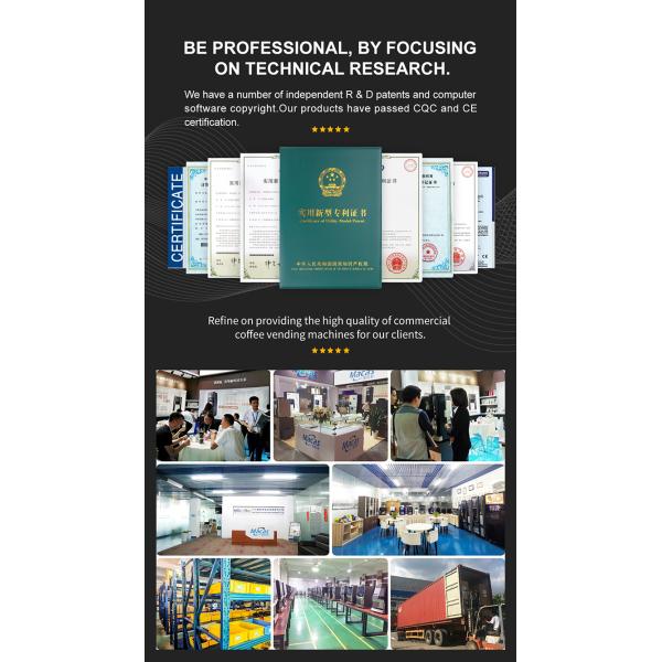 Коммерческий автомат для продажи кофе 10 вкусов горячих напитков
