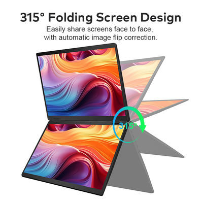T05 2.5K Foldable Dual Monitor IPS 16:10 2560x1600 315 Degree Foldable Second Monitor