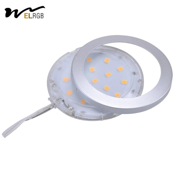 SMD2835 Iluminação de teto ultra fina em recessos LED Iluminação marinha Alumínio + PC