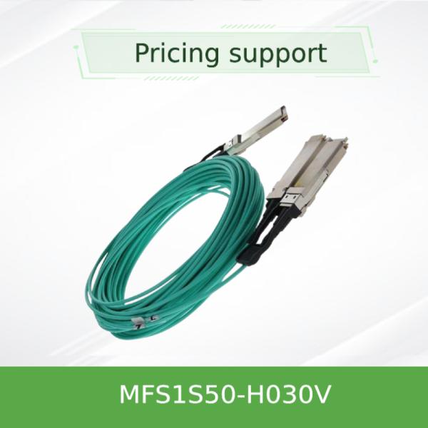 Infiniband Mellanox AOC MFS1S50-H030V VPI HDR & ETH 2x100Gb/S 30M QSFP56 nuevo y original