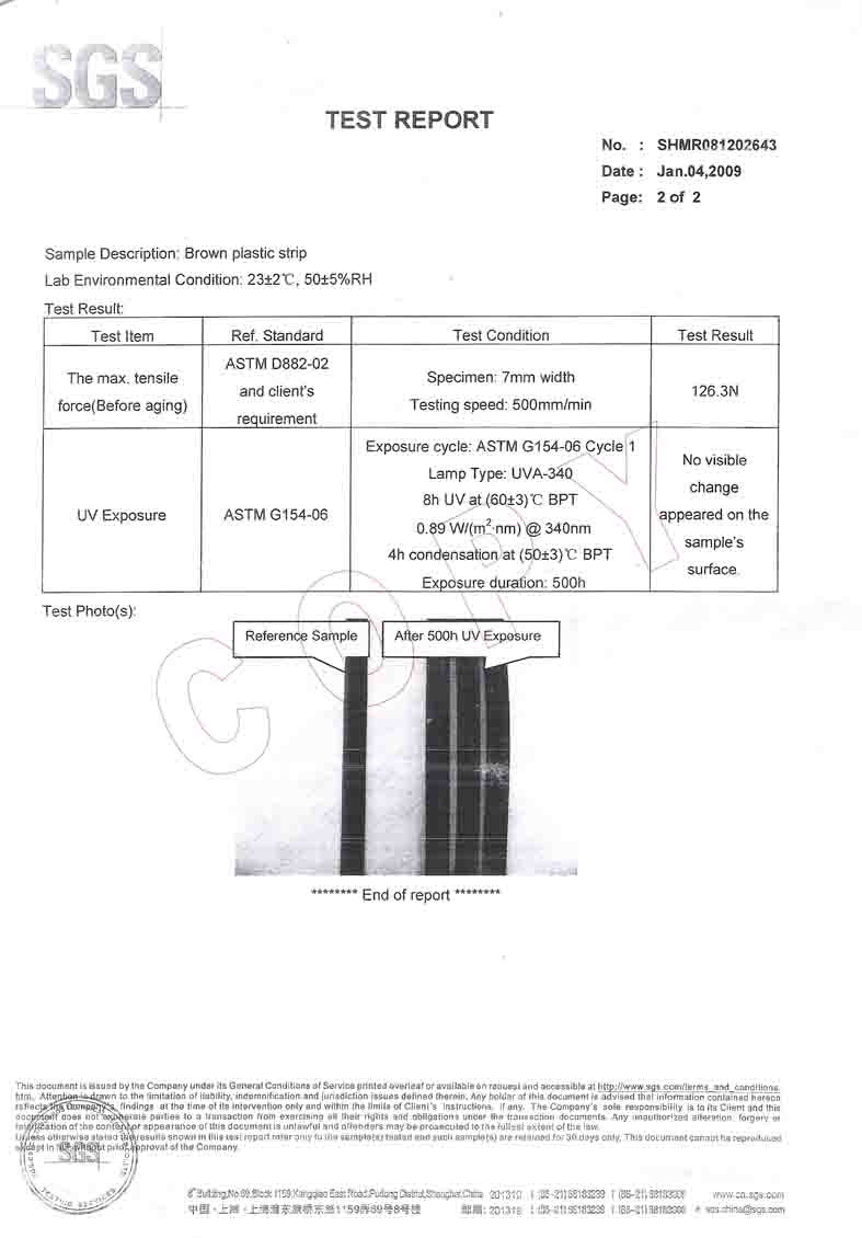 EVENSUN COMPANY LIMITED Certifications