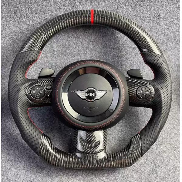 Carbon Fiber Steering Wheel 44*44*25 Perfect Fit for BMW Mini Cooper R55/56/60 F55/56