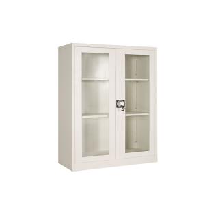Modern Industrial H900mm Glass Door Filing Cabinet Fitting File Storage Cabinet