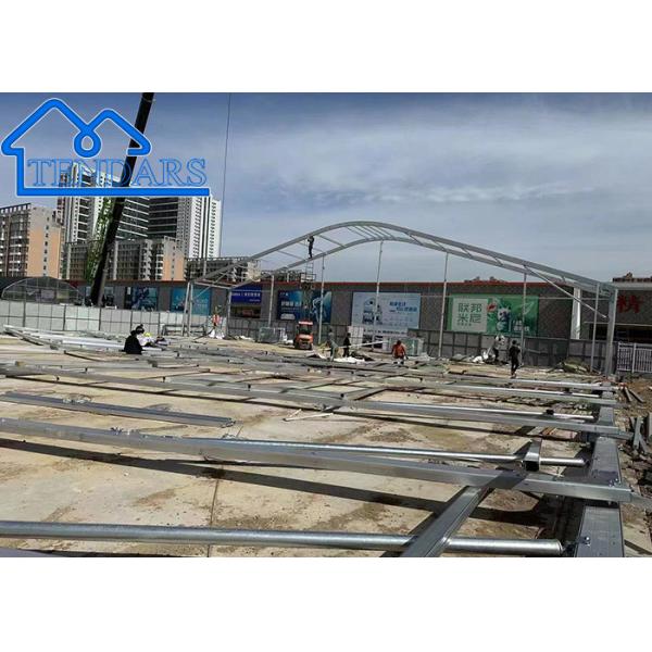 High Peak 25x40m Sports Hall Tent Galvanized Steel All-Weather Shell for Tennis Court