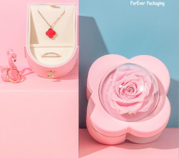 Gift Packaging Red Rose Jewellery Ring Box 3.2 Ounces 5x1.5x1.5”